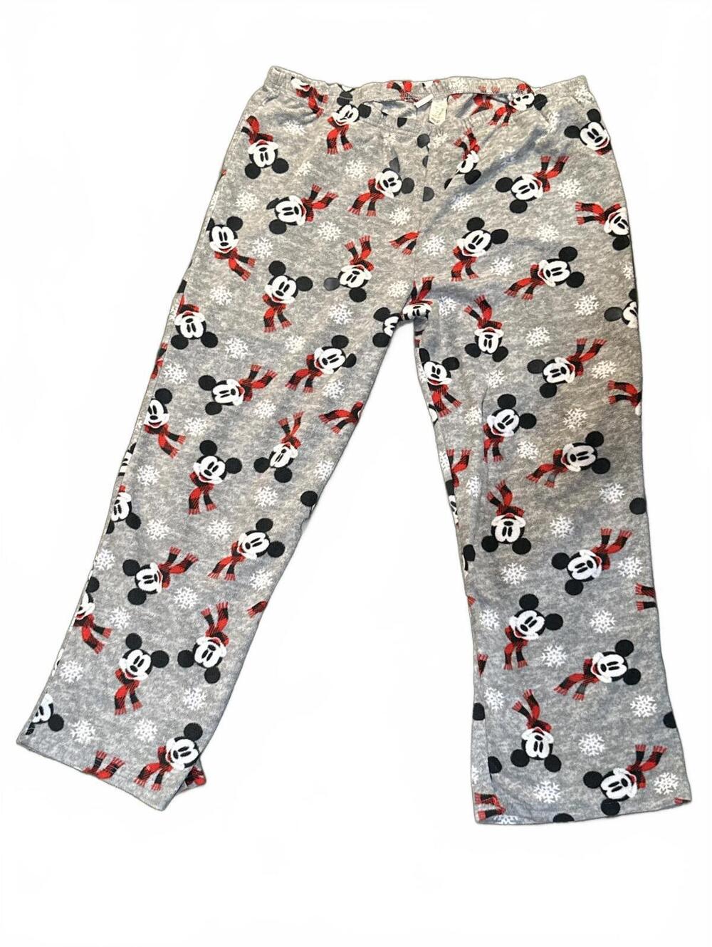 Mickey Mouse Christmas Men's Grey XXL Sweatpants